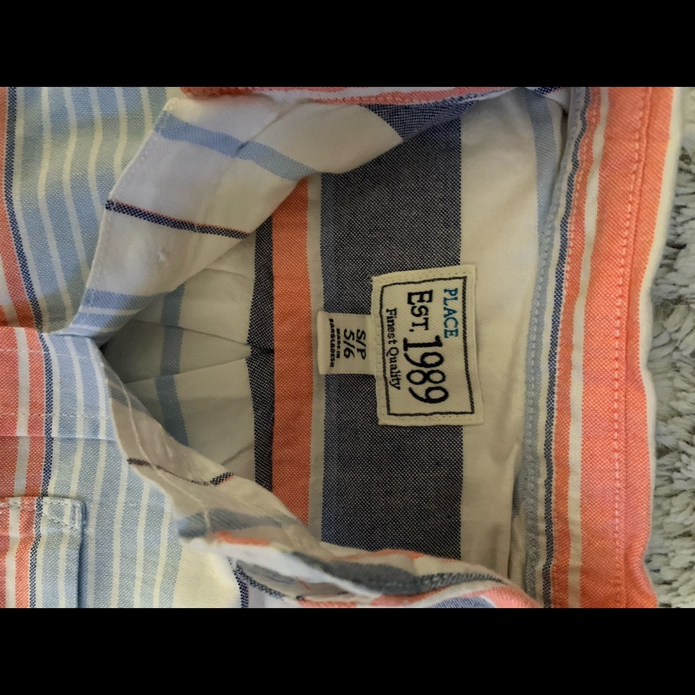 Boys shirt sleeve button down
